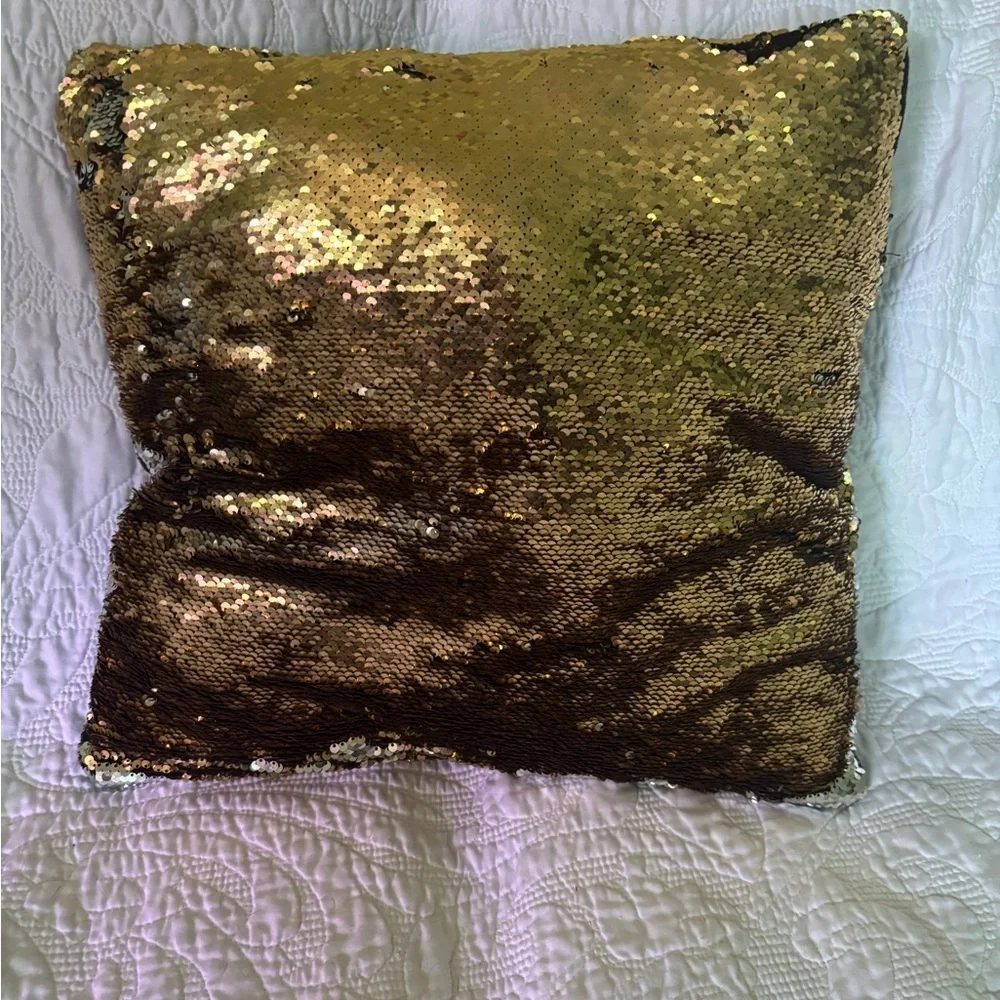 Reversible Sequin Throw Pillow